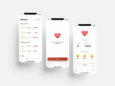 Heart rate measurement app