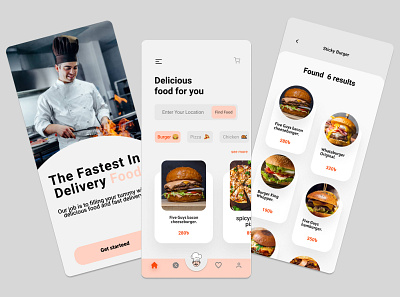 Food Delivery App UI Concept anik ui anik ui1 anikuiux fooddeliveryapp ui uiux ux