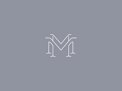 MM Monogram brand identity clean fashion high end logo m minimal monogram
