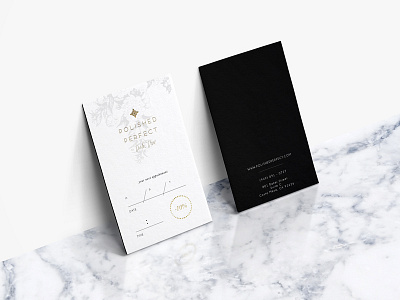 Appointment Cards PP beauty botanical cosmetics gold marble minimal