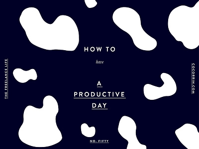 A Productive Day cow minimal pattern productive