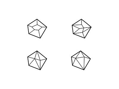 Gems gems geometrical icon jewellery prisms