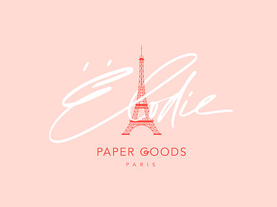 Paper Goods Extended Logo eiffel feminine goods paper paris pink vintage