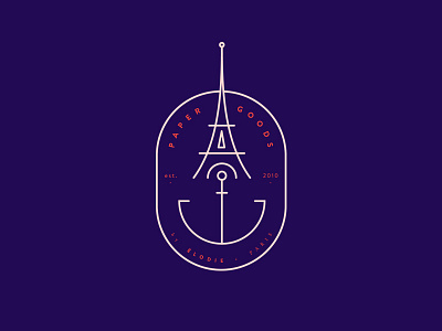 Elodie Mark clean eiffel lines logo mark minimal paris