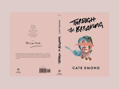Through The Breaking / book design artwork book collage cover duster lettering roses sea