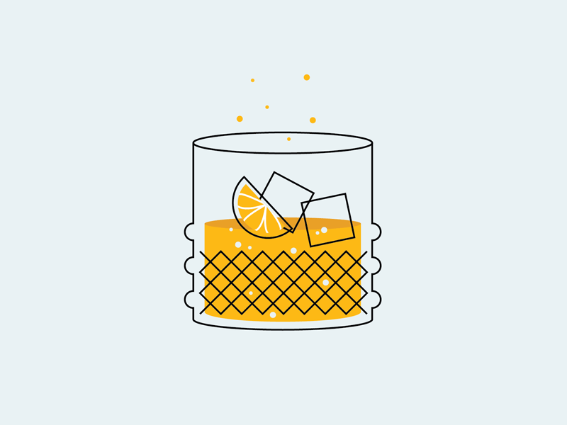 Sparkly Drink animated drink icon illustration minimal sparkly vector