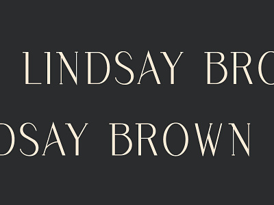 Lindsy Brown Logo brown custom detail elegant lindsay logo mark name typeface word