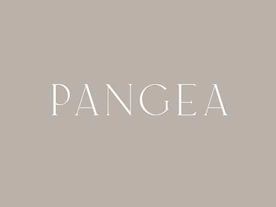 Pangea Custom Wordmark custom natural nature pangea word mark
