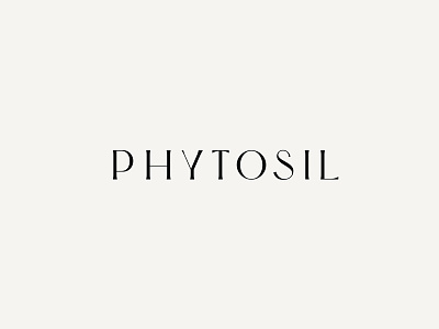 Phytosil Wordmark custom elegant font sans serif thin type