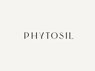 Phytosil Wordmark custom elegant font sans serif thin type