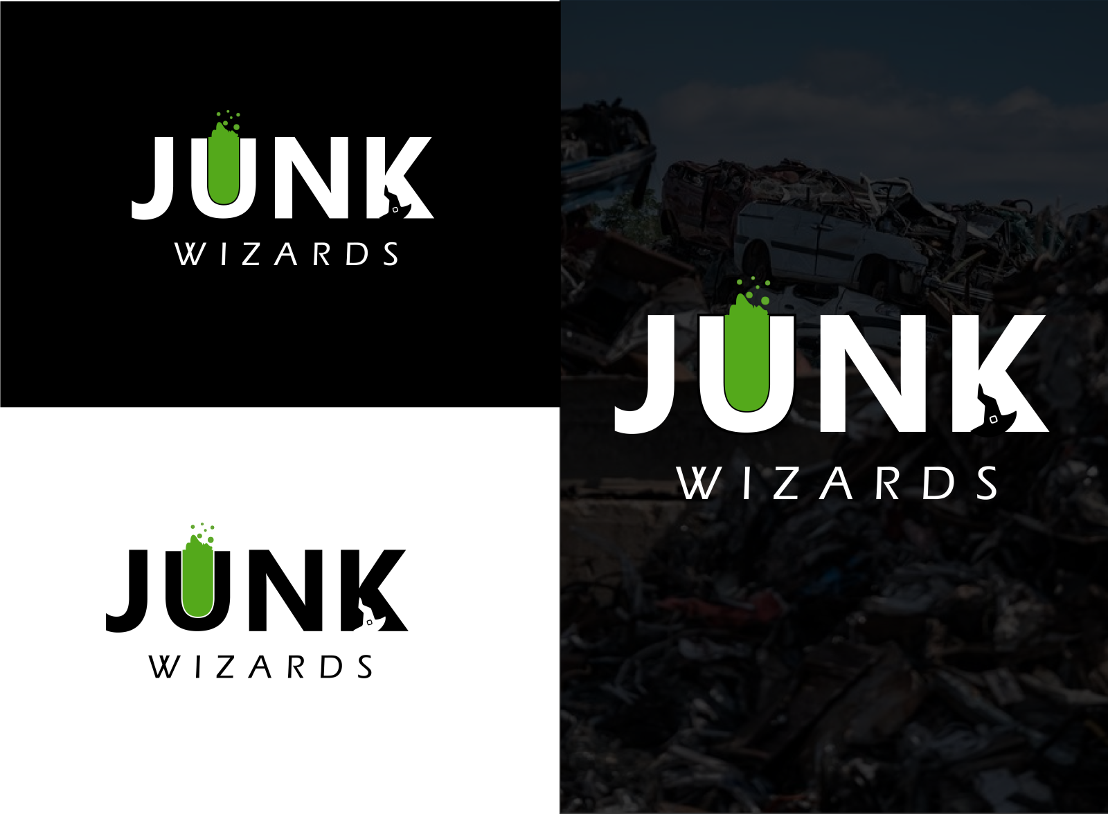 JUNK WIZARD LOGO by Muhammad Arsalan Ali on Dribbble