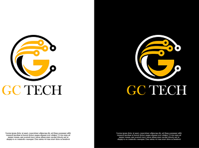 GC TECH 3d animation app branding design f f initial f logo graphic design illustration logo motion graphics ui vector