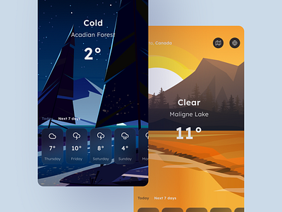 DailyUI#037 - Weather 037 app challenge dailyui design illustration mobile ui ux weather