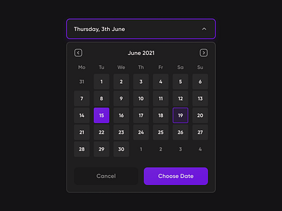 DailyUI#080 - Date Picker