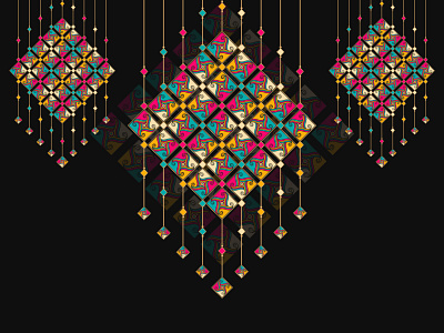 Geometrical Zen Mandala Design arabic background circle colorful decorative design geomatric graphic design illustration indian mandala mandala art mandala backgound shape square textile vector zen
