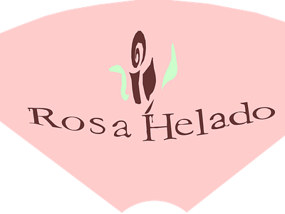 Rosa Helado Wrapper paper final design logo