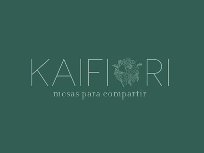 Logo Kaifiori events food grazing tables logos