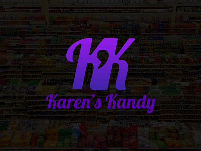 Karen's Kandy design flat graphic design grocery store icon illustration illustrator logo minimal store