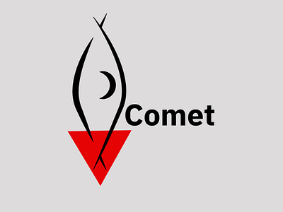 Comet Logo comet design flat graphic design icon illustration illustrator minimal science