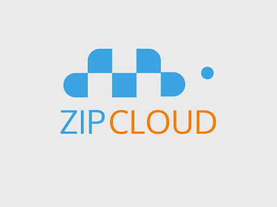Zip Cloud Logo cloud computer cumulous dailylogo dailylogochallenge day14 design flat graphic design icon illustration illustrator logo minimal precipitation zipcloud