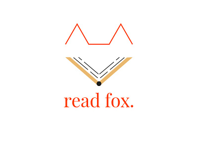 Read Fox Logo book dailylogo dailylogochallenge design flat fox graphic design icon illustration illustrator logo minimal read fox