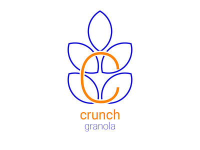 Crunch Granola crunch dailylogo dailylogochallenge design flat granola granola bar graphic design icon illustration illustrator logo minimal yumm