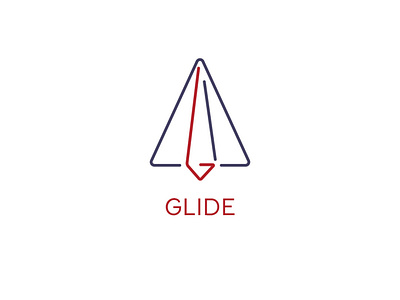 Glide Logo - day 26 airio dailylogo dailylogochallenge design flat glide graphic design icon illustration illustrator logo minimal paper plane paper plane logo
