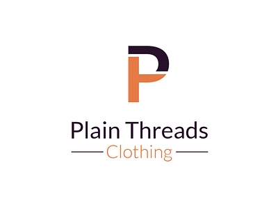 Plain Threads Clothing Logo - Day 28 cloth clothing brand clothing logo dailylogo dailylogochallenge design flat graphic design icon illustration illustrator logo minimal plain threads vault