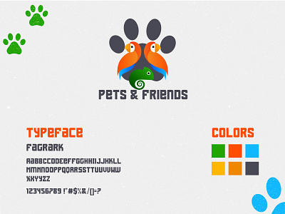 Pets & Fiends 2 branding design flat graphic design icon illustration illustrator logo minimal pet petshop styleguide