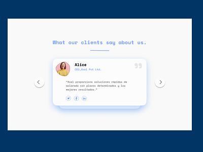 Testimonials page design aboutus branding dailyui testimonials ui uiux