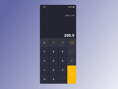 Calculator app design calculator dailyui design uiux