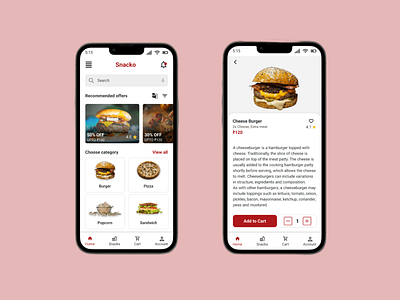 Snacko : Snack ordering app for a movie theater