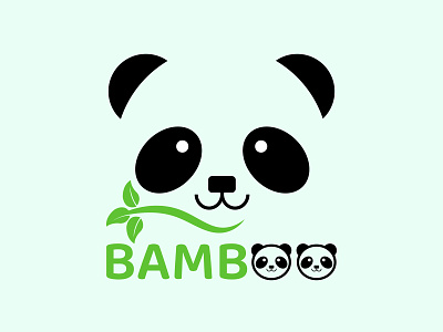 Panda logo design brand identity branding design flat illustration illustrator logo logo design logodesign minimal