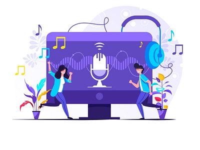 Enjoy the Music design graphic graphicdesign graphics illustration illustrator minimal motion art motion design ui vector