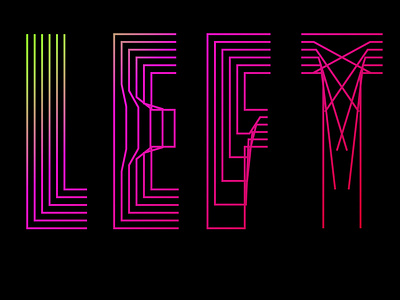 Neon Effect Line Art