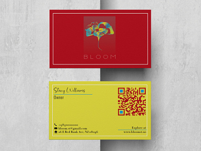 Florist Business Card branding business card clean business card design design flat illustration logodesign modern modern business card stationary vector visitingcard