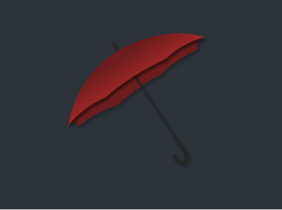 Umbrella 3d 3d art design illustration rain red umbrella vector wallpaper