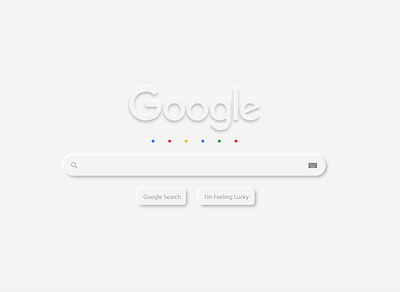 Google Search 3d 3d art design google google search neumorphic design neumorphism redesign search vector