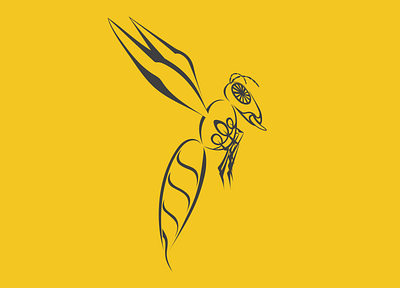 Bee bee design illustration vector wallpaper wasp