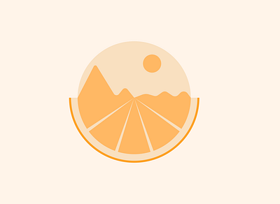 Orange color design fruit illustration landscape orange vector wallpaper