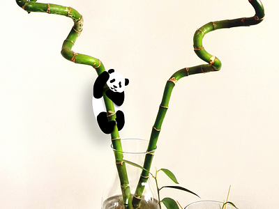 Panda animal bamboo design illustration illustration on photo panda vector wallpaper