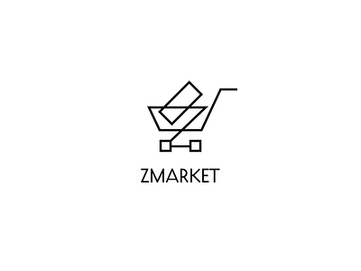 Logo "Zmarket" branding design e commerce e shop logo logotype market