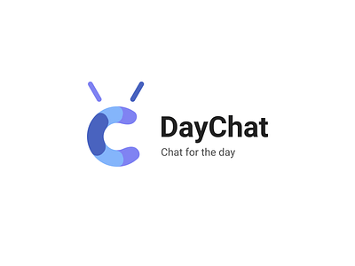 Logo "DayChat" chat chat app design logo logotype security vector