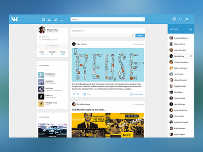 Design concept vk.com