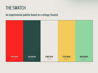 Retro Color Palette for Watch Concepting color palette concept design design vintage design web design