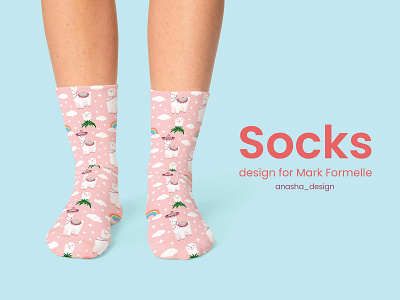 Socks design. No boring socks 2d adobe illustrator alpaca animal cartoon character clothing color design flat graphic design illustration llama pattern print seamless socks textile texture vector