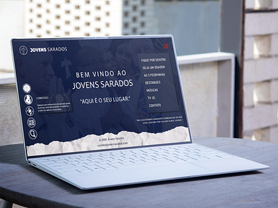 Jovens Sarados | Website church concept design desktop interface jovens sarados redesign site ui ux web