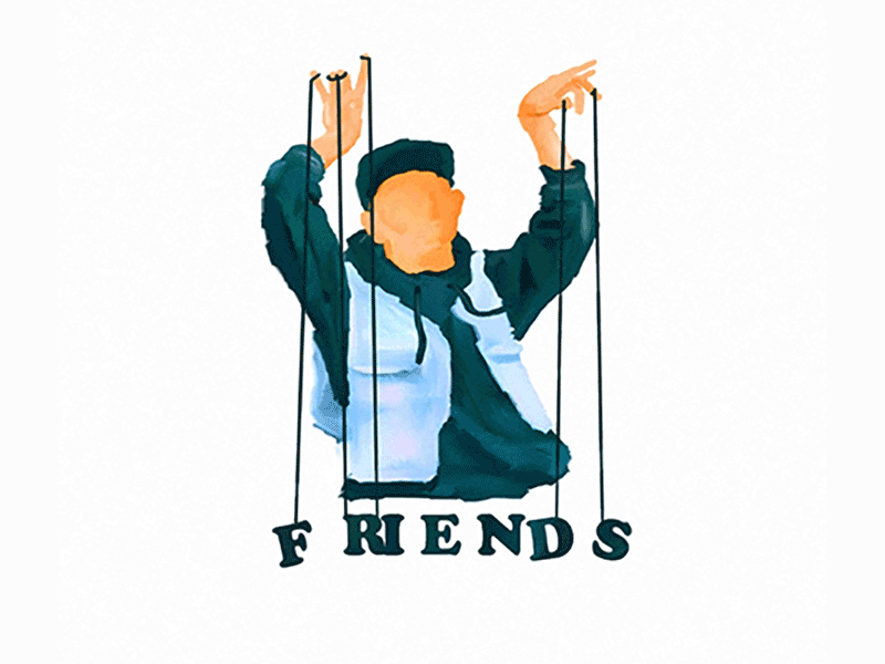 Friends animation cartoon design fashion fashion illustration friends hoodie illustration letters puppetry streetstyle