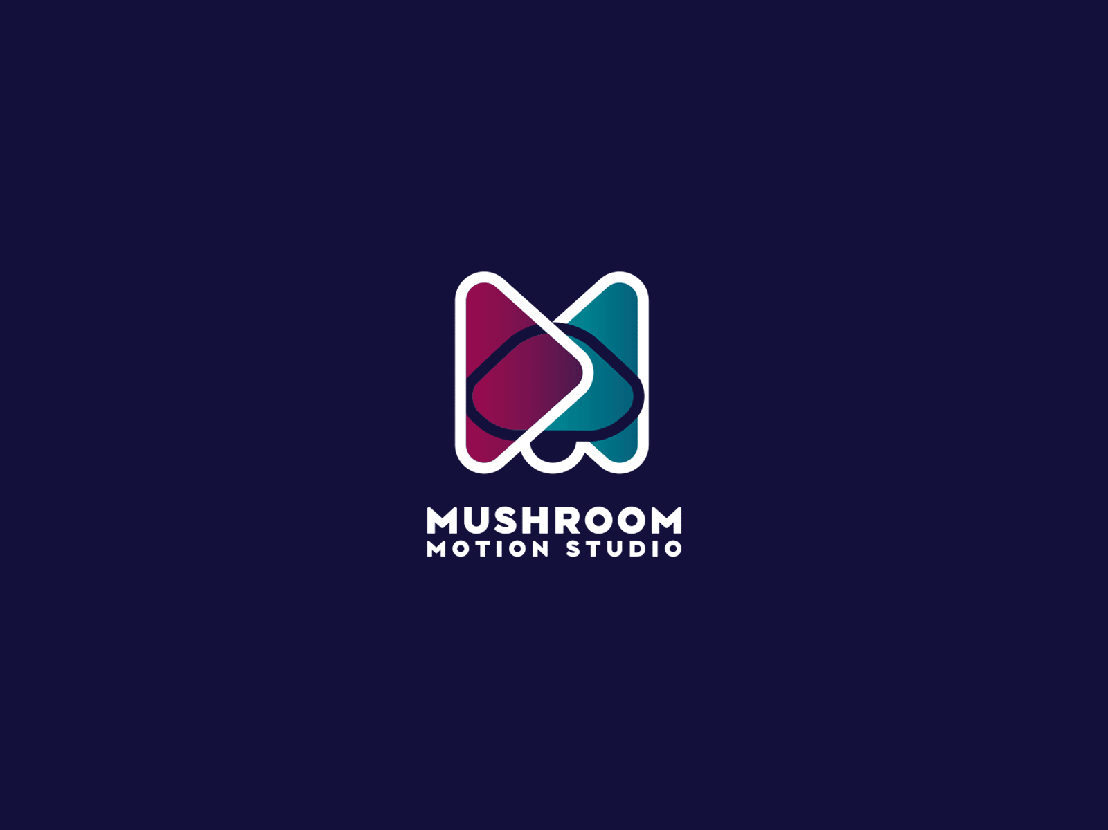 Mushroom Motion Studio branding illustration logo