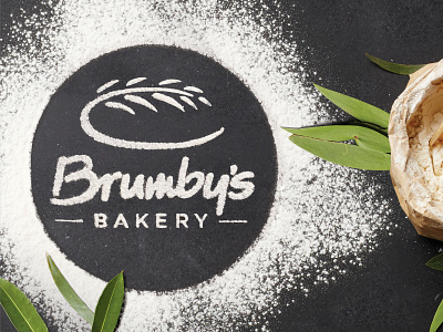 Brumby's Bakery Loyalty Branding bakery branding design flour logo photography stencil